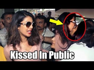 Priyanka Chopra Kissed By Fan In Public