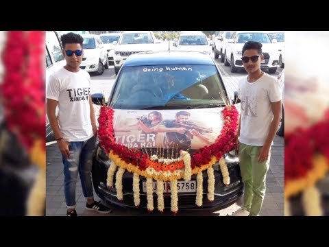 Salman Khan's CRAZY FAN's Tiger Zinda Hai CAR Tiger Zinda Hai MASSIVE Crazy
