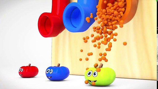 Learn Colors 3D Pool Rainbow For Kids - Learn Shapes Fish Cartoon Song For Children Toddlers