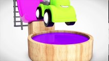 Colors For Children To Learn With Dump Truck Toys - Learn Colors with Soccer Balls for Kids
