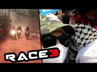 Salman's CHASE ACTION SCENE On BIKE From RACE 3 Sets