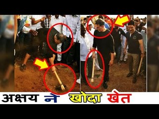 Akshay Kumar Helps Villagers, Digs Pits For Water Harvesting In Satara