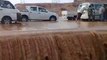 Ain Sokhna Road Overflows, Stalling Cars After Storm