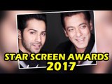 Salman Khan & Varun Co-host Star Screen Awards 2017
