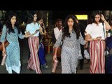 Janhvi Kapoor And Khushi Kapoor Return From Chennai Post Attending Mother Sridevi's Prayer Meet