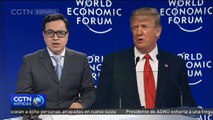 Trump enfatiza temas como el comercio  y la seguridad durante su discurso en Davos