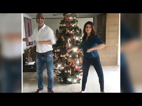 Akshay -Twinkle Wish Everyone Merry Christmas By Dancing Around The Xmas Tree