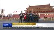 Ceremonia de izado de bandera en la Plaza de Tian'anmen