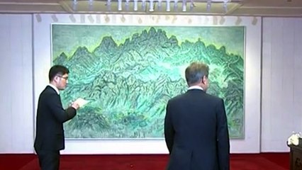 판문점 1층에 걸린 그림에 담긴 의미 / YTN