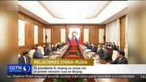 El presidente Xi Jinping se reúne con el primer ministro ruso en Beijing
