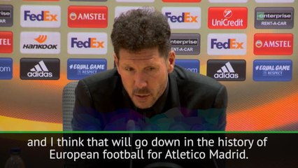 Arsenal draw is one of Atletico's best in European history - Simeone