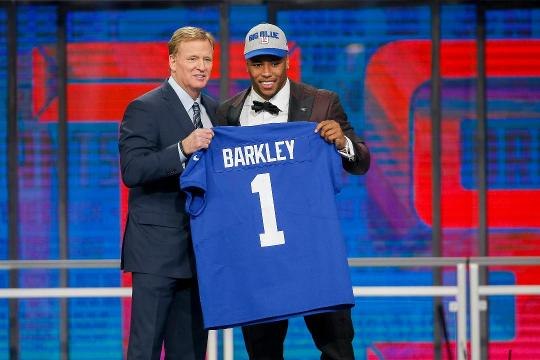 Saquon Barkley drafted No. 2 overall by the New York Giants