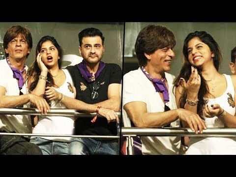 IPL 2018 | Shahrukh Khan With Suhana And AbRam Cheers KKR At Eden Gardens