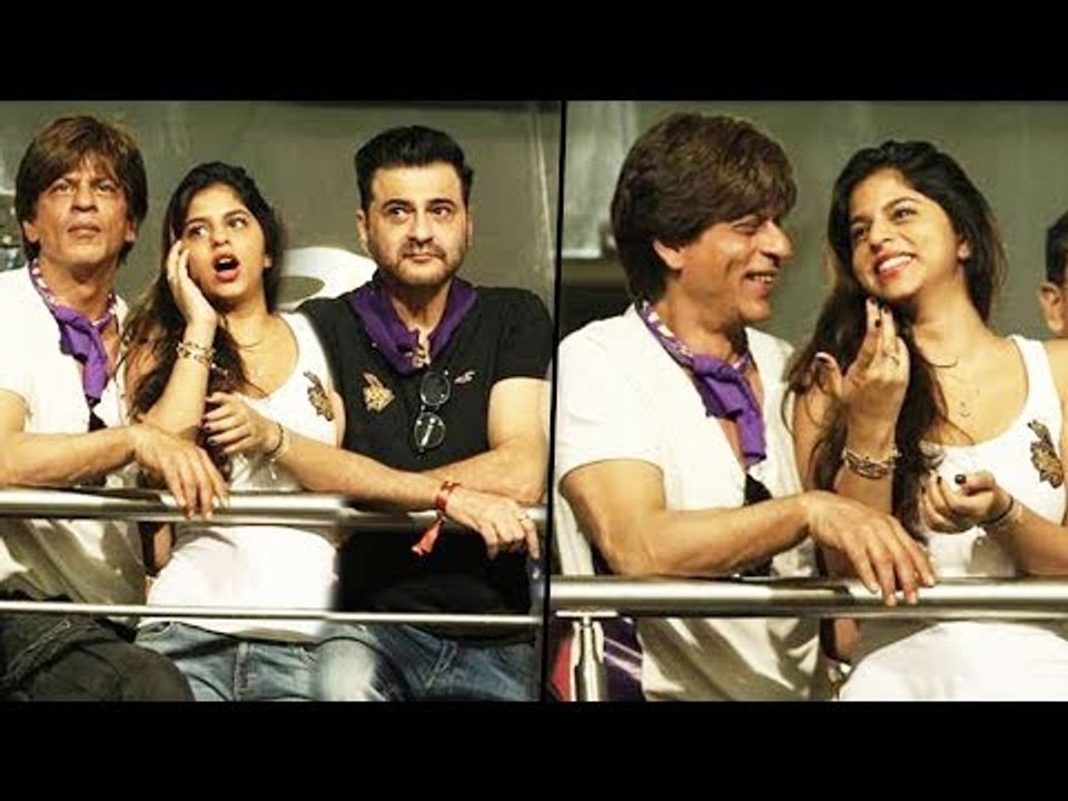 IPL 2018 | Shahrukh Khan With Suhana And AbRam Cheers KKR At Eden Gardens