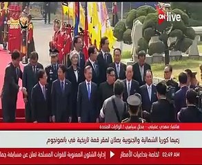 لقاء الزعيمين الكورى الجنوبى والشمالى