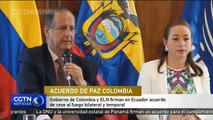 Gobierno de Colombia y ELN firman en Ecuador acuerdo de cese al fuego bilateral