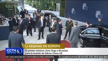 El primer ministro chino llega a Bruselas para la reunión de líderes China-UE