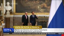 Macron espera fortalecer las relaciones económicas con Rusia