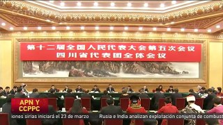 El presidente chino Xi Jinping asistió a la reunión de la delegación de Sichuan
