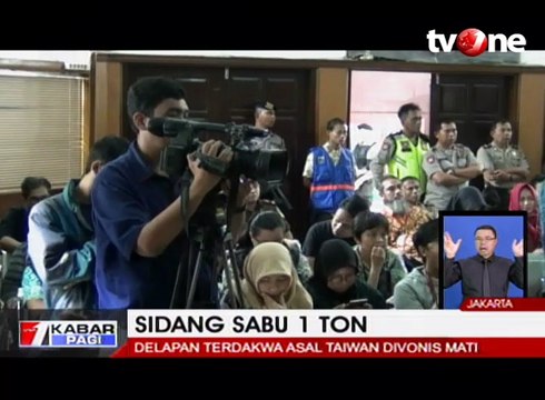 Sidang Sabu 1 Ton, 8 Terdakwa Divonis Mati