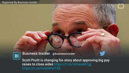 EPA Director Scott Pruitt Changes His Story On Excessive Raises
