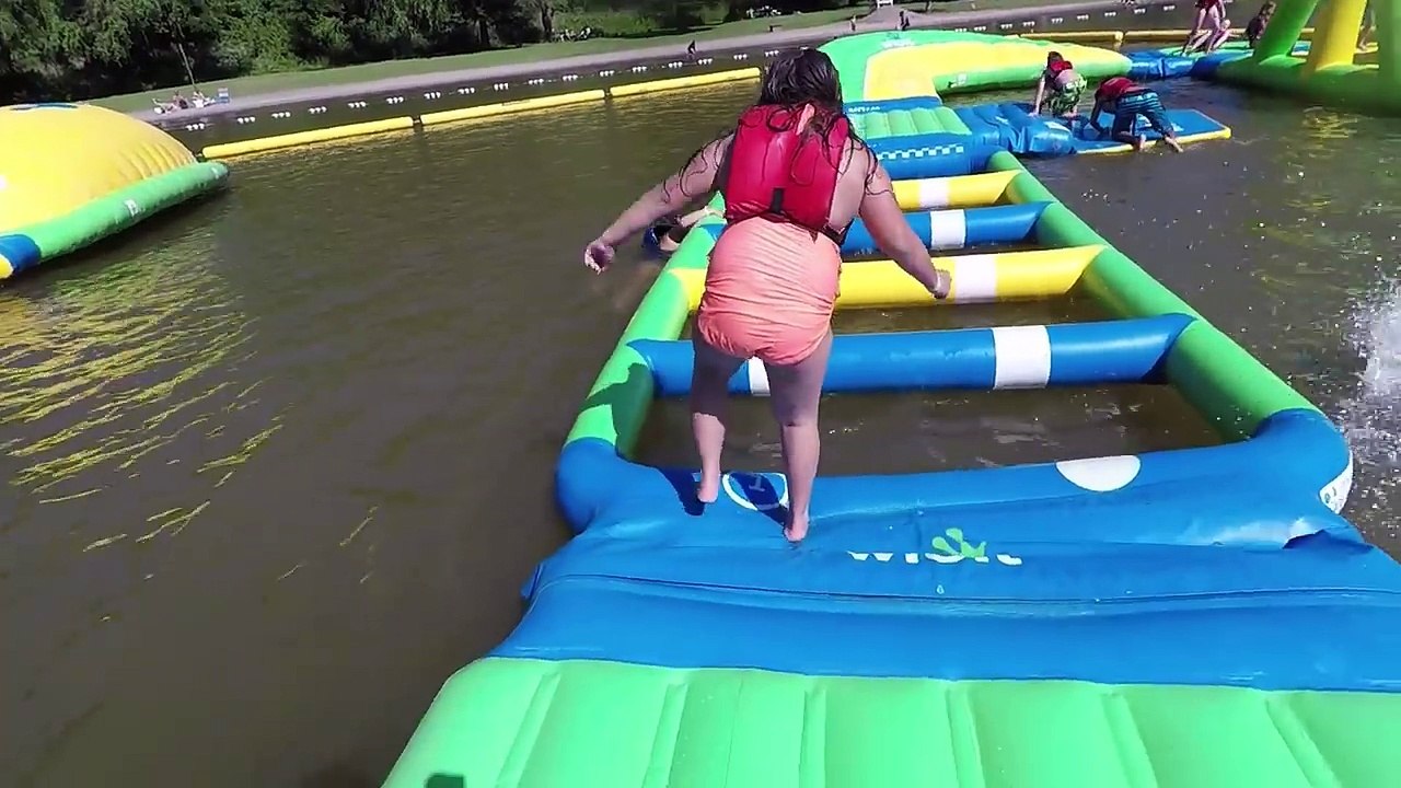 EXTREME FLOATING AQUA WARTER PARK- EPIC FUN FLOATING INFLATIBLE PLAYGROUND