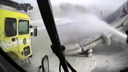 Crash Truck Dash Cam: AA 383 Engine Fire at O’Hare