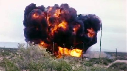 Firebee Drone Launches Itself Into The Ground, Massive Explosion Follows