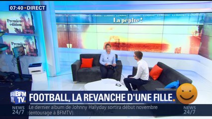 La revanche d'une petite de fille au football