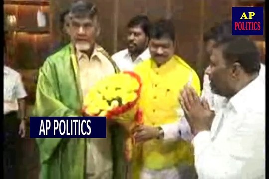 Andhra Pradesh CM Chandrababu Naidu With TDP Rajya Sabha Members Latest Assembly News-AP Politics