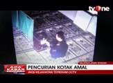 Aksi Pencurian Kotak Amal Masjid Terekam CCTV