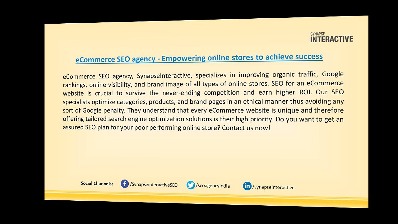 eCommerce SEO agency - Double your online sales with our solutions