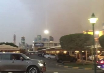 Sandstorm Moves Across Kuwait Bay