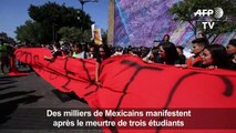 Mexique: des manifestations pour les trois étudiants tués