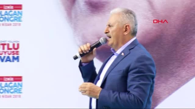 İzmir-Başbakan Binali Yıldırım AK Parti İl Kongresi'nde Konuştu-4