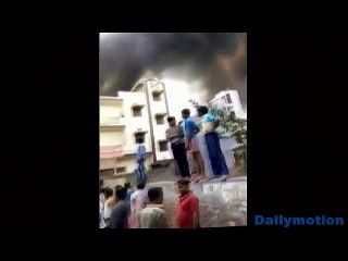 Fire breaks out at godown in Delhi, India
