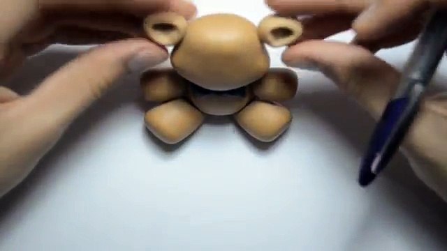 Freddy Plush Version Five Nights at Freddys Tutorial Porcelana fria / Cold porcelain