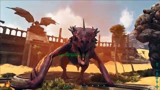 ARK Scorched Earth ALL CREATURES Wyvern, Golem, Death Worm, Mantis and much more !!