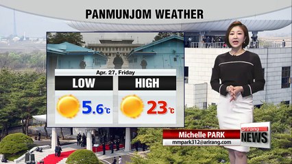 Nice weather today on day of Korean summit talks