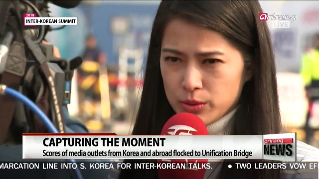 Atmosphere at Unification Bridge on inter-Korean summit day