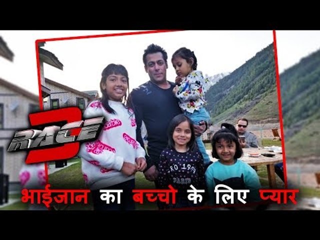 Salman Shoots RACE 3 With Kids At Sonamarg Resort