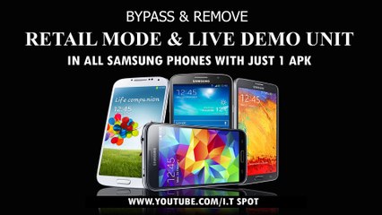Bypass & Remove Retail Mode/Live demo unit with Just 1 Apk