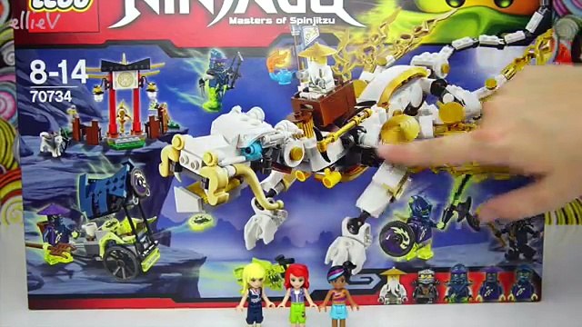 Lego Friends Girls meet Lego Ninjago Master Wu Dragon Silly Build and Play - Kids Toys