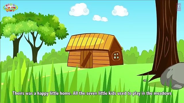 The Wolf and The Seven Little Goats Story | Animated Stories For Kids - Full Story By Kids Hut