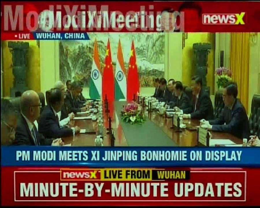 PM Modi meets President Xi Jinping, begins informal talks in Wuhan, China