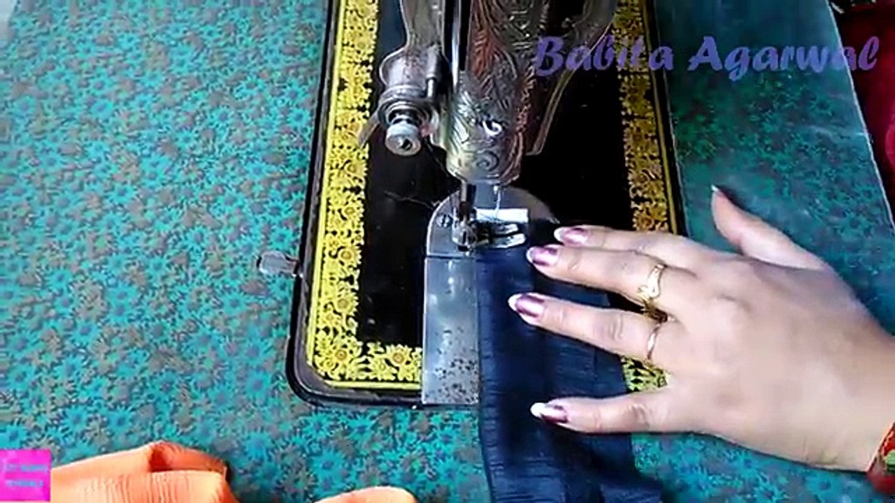 Circle skirt with elastic waistband| Circle skirt drafting, cutting and stitching