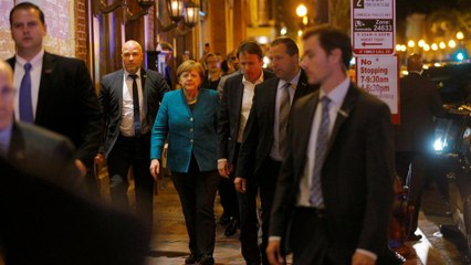 Almanya Başbakanı Angela Merkel Washington'da