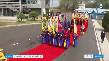 Corée : poignée de main historique entre le Nord et le Sud