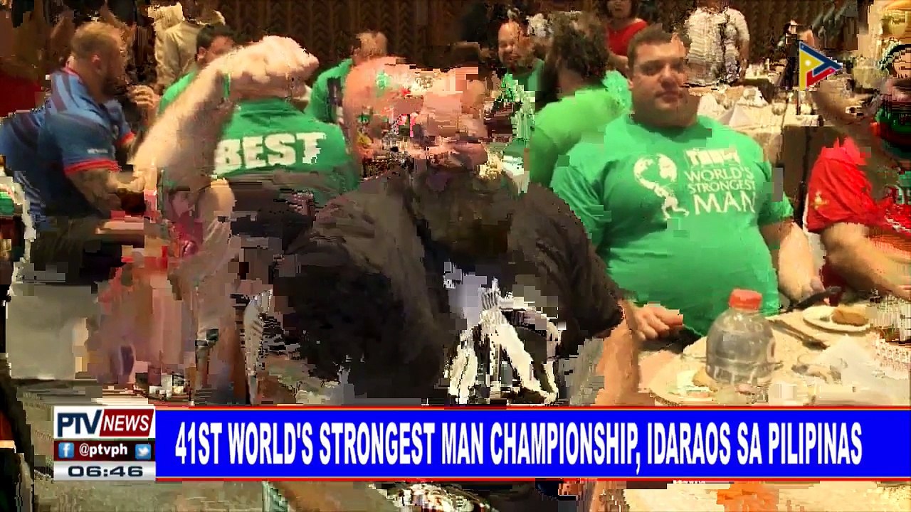 41st World's Strongest Man Championship, idaraos sa Pilipinas