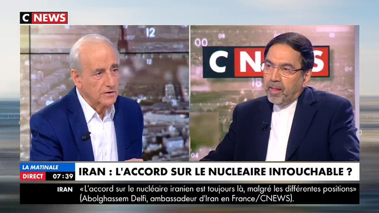 Invité de Jean-Pierre Elkabbach, l'ambassadeur d'Iran refuse de serrer la main de Clélie Mathias
